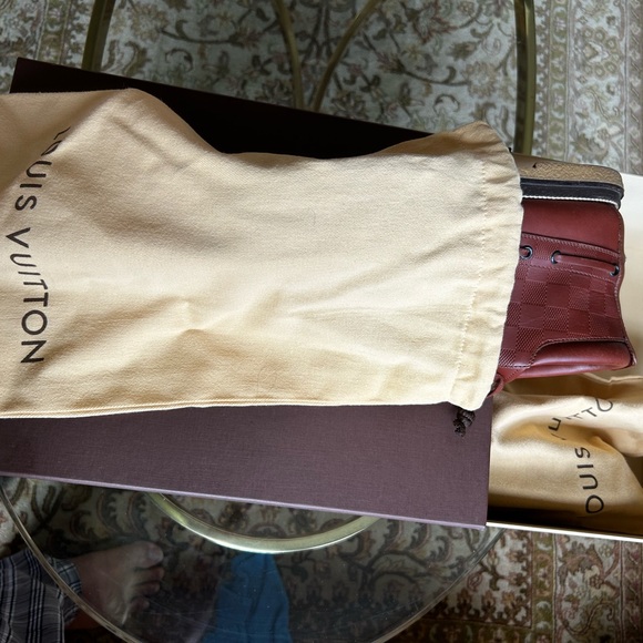 Louis Vuitton Brown Damier Ankle Top Boots - Picture 9 of 11